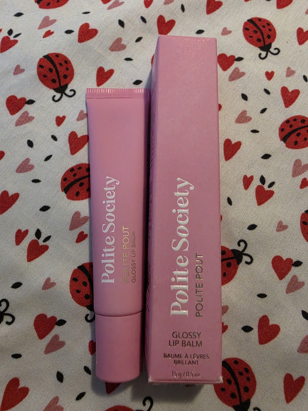 Polite Society Polite Pout Glossy Lip Balm Pink Grapefruit